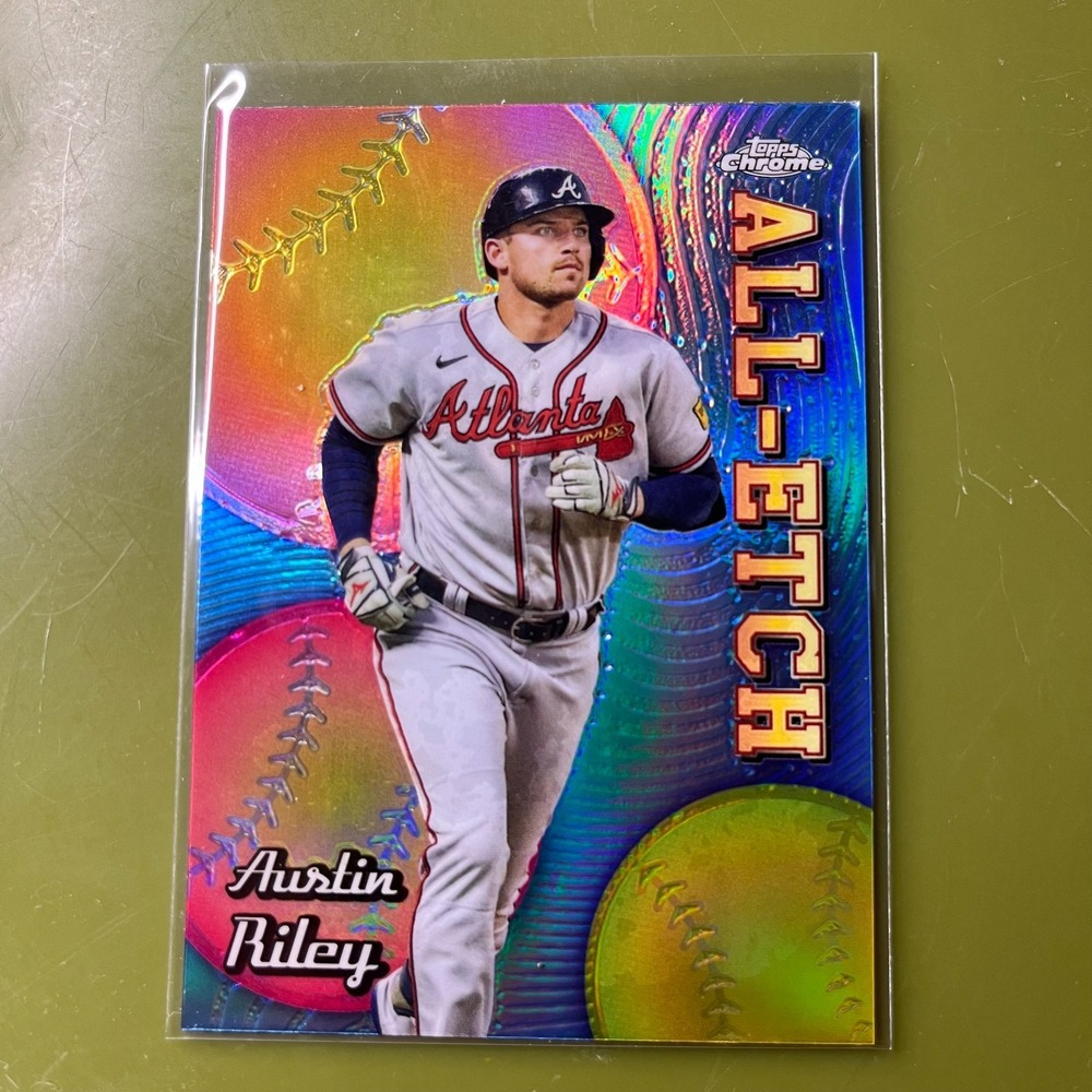 Austin Riley 2024 Topps Chrome #CAE-8 All-Etch Insert Chrome Refractor Braves